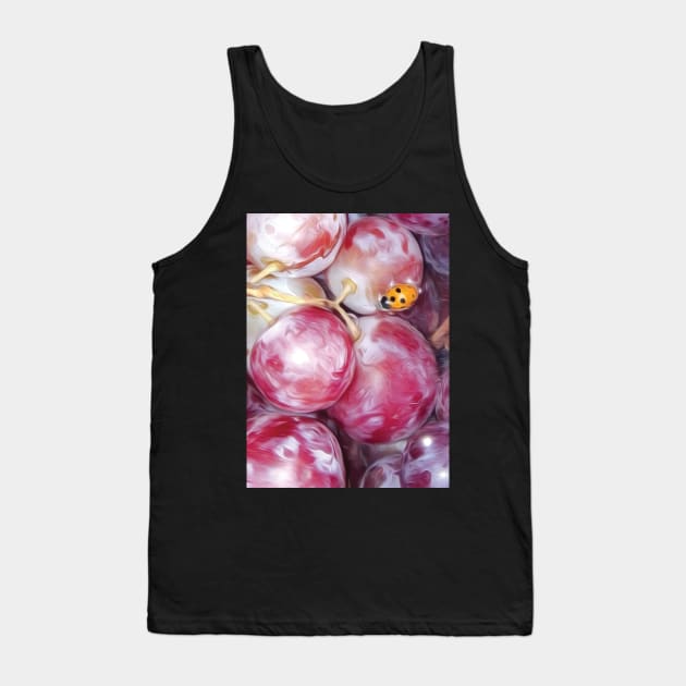 LadyBug on Grapes Tank Top by MHich